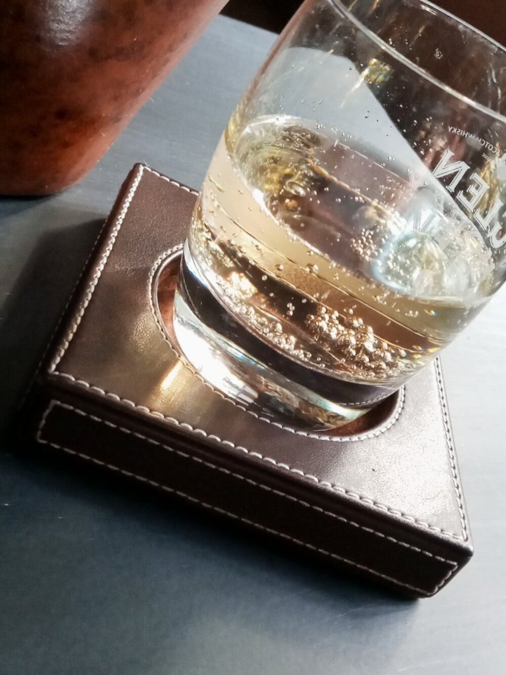 🔥Rare Henri Bendel Brown Leather Candle Holder & Luxury Desk Coaster Base🔥 - Picture 11 of 13